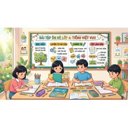 Bài tập ôn hè môn Tiếng Việt lớp 4 chọn lọc mới và hay nhất