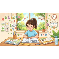 Bài tập ôn hè Toán, Tiếng Việt lớp 2 lên lớp 3 mới nhất