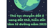 Thủ tục chuyển đất ở sang đất thờ, hiến đất làm từ đường mới