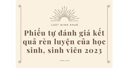 Phiếu tự đánh giá kết quả rèn luyện của học sinh, sinh viên