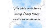 Văn khấn thắp hương mùng 1 hàng tháng ngoài trời chuẩn nhất