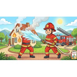 Tả chú lính cứu hỏa chọn lọc hay nhất Tập làm văn lớp 5