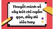 Thuyết minh về cây bút chì ngắn gọn, đầy đủ siêu hay