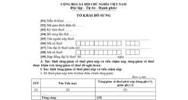 Mẫu tờ khai bổ sung quyết toán thuế thu nhập cá nhân chuẩn nhất