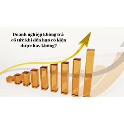 Doanh nghiệp không trả cổ tức khi đến hạn có kiện được hay không?