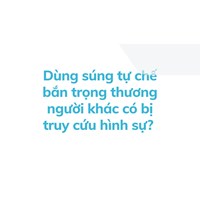 Dùng súng tự chế bắn trọng thương người khác có bị truy cứu hình sự?