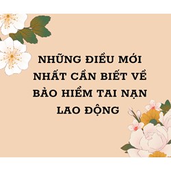 Những điều mới nhất cần biết về bảo hiểm tai nạn lao động