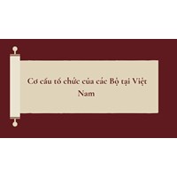Cơ cấu tổ chức của các Bộ tại Việt Nam