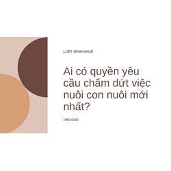 Ai có quyền yêu cầu chấm dứt việc nuôi con nuôi mới nhất?