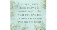 Dịch vụ khởi kiện thay đổi người trực tiếp nuôi con sau khi ly hôn tại thành phố Hồ Chí Minh chuyên nghiệp, uy tín nhất