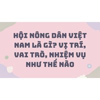 Hội Nông dân Việt Nam là gì? Vị trí, vai trò, nhiệm vụ như thế nào
