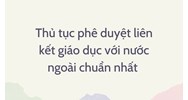 Thủ tục phê duyệt liên kết giáo dục với nước ngoài chuẩn nhất