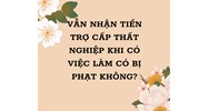Vẫn nhận tiền trợ cấp thất nghiệp khi đã có việc làm có bị phạt không?