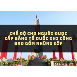 Chế độ cho người được cấp Bằng Tổ quốc ghi công bao gồm những gì?