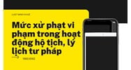 Mức xử phạt vi phạm trong hoạt động hộ tịch, lý lịch tư pháp