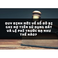 Quy định sổ đỏ bị ghi nợ tiền sử dụng đất và lệ phí trước bạ?