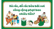 Xả rác, đổ rác bừa bãi nơi công cộng bị phạt bao nhiêu tiền?