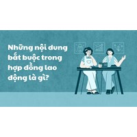 Những nội dung bắt buộc trong hợp đồng lao động là gì?