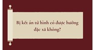 Bị kết án tử hình có được hưởng đặc xá không?
