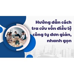 Hướng dẫn cách tra cứu vốn điều lệ công ty đơn giản, nhanh gọn