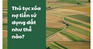 Thủ tục xóa nợ tiền sử dụng đất được như thế nào?