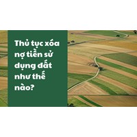 Thủ tục xóa nợ tiền sử dụng đất được như thế nào?