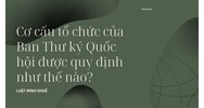 Cơ cấu tổ chức của Ban Thư ký Quốc hội được quy định như thế nào?