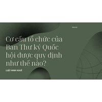 Cơ cấu tổ chức của Ban Thư ký Quốc hội được quy định như thế nào?