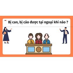 Bị can, bị cáo được tại ngoại khi nào ?