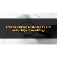 Trường hợp nào kiểm toán vụ việc có dấu hiệu tham nhũng?