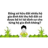 Đồng sở hữu đất nhiều hộ gia đình khi thu hồi đất có được tái định cư?