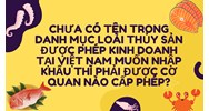 Chưa có tên trong danh mục loài thủy sản được phép kinh doanh tại Việt Nam muốn nhập khẩu thì phải được cơ quan nào cấp phép?
