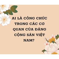 Ai là công chức trong các cơ quan của Đảng Cộng sản Việt Nam?