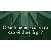 Doanh nghiệp có rủi ro cao về thuế là gì?