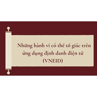 Những hành vi có thể tố giác trên ứng dụng định danh điện tử (VNEID)