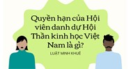 Quyền hạn của Hội viên danh dự Hội Thần kinh học Việt Nam là gì?