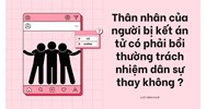 Thân nhân của người bị kết án tử có phải bồi thường trách nhiệm dân sự thay không ?