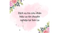 Dịch vụ tra cứu nhãn hiệu uy tín chuyên nghiệp tại Sơn La