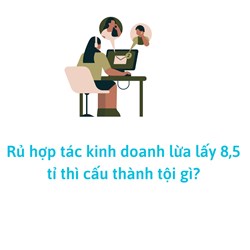 Rủ hợp tác kinh doanh lừa lấy 8,5 tỉ thì cấu thành tội gì?