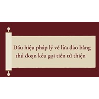 Dấu hiệu pháp lý về lừa đảo bằng thủ đoạn kêu gọi tiền từ thiện