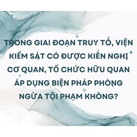 Viện kiểm sát có được kiến nghị áp dụng biện pháp phòng ngừa tội phạm không?