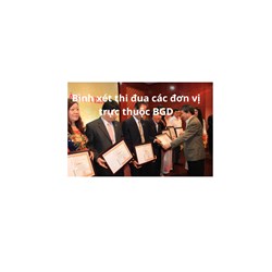 Hướng dẫn bình xét thi đua các đơn vị trực thuộc Bộ giáo dục