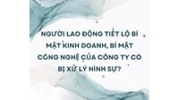 Người lao động tiết lộ bí mật kinh doanh, bí mật công nghệ của công ty có bị xử lý hình sự?