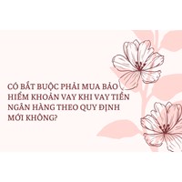 Có bắt buộc phải mua bảo hiểm khoản vay khi vay tiền ngân hàng?