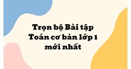 Trọn bộ Bài tập Toán cơ bản lớp 1 mới nhất năm 2025