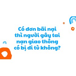 Có đơn bãi nại thì người gây tai nạn giao thông có bị đi tù không?