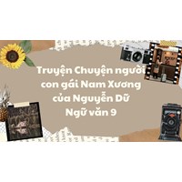 Truyện Chuyện người con gái Nam Xương của Nguyễn Dữ Ngữ văn 9