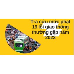 Tra cứu mức phạt 19 lỗi giao thông thường gặp nhất