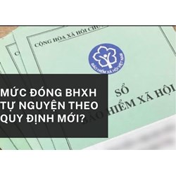 Mức đóng BHXH tự nguyện theo quy định mới?