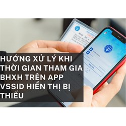 Hướng xử lý khi thời gian tham gia BHXH trên app VSSID hiển thị bị thiếu